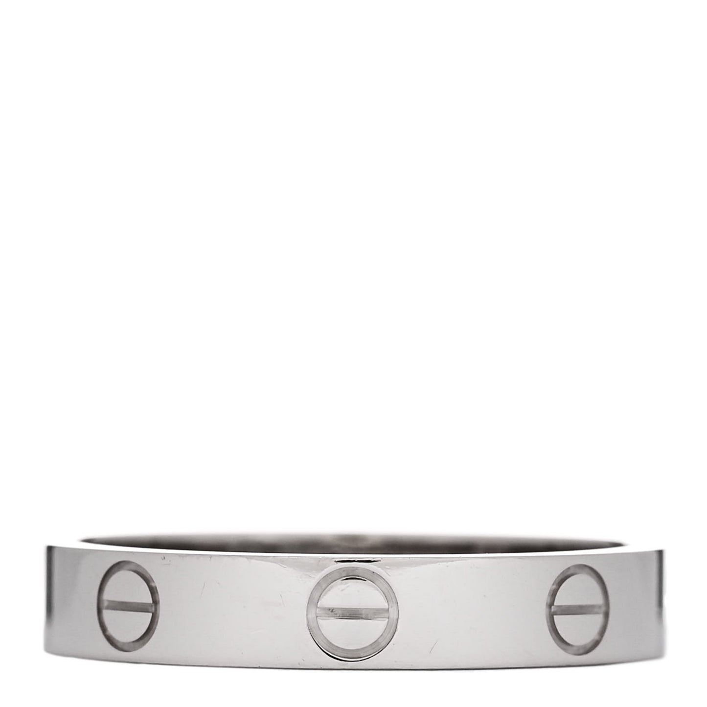 18K White Gold 3.5mm LOVE Wedding Band Ring 57 8