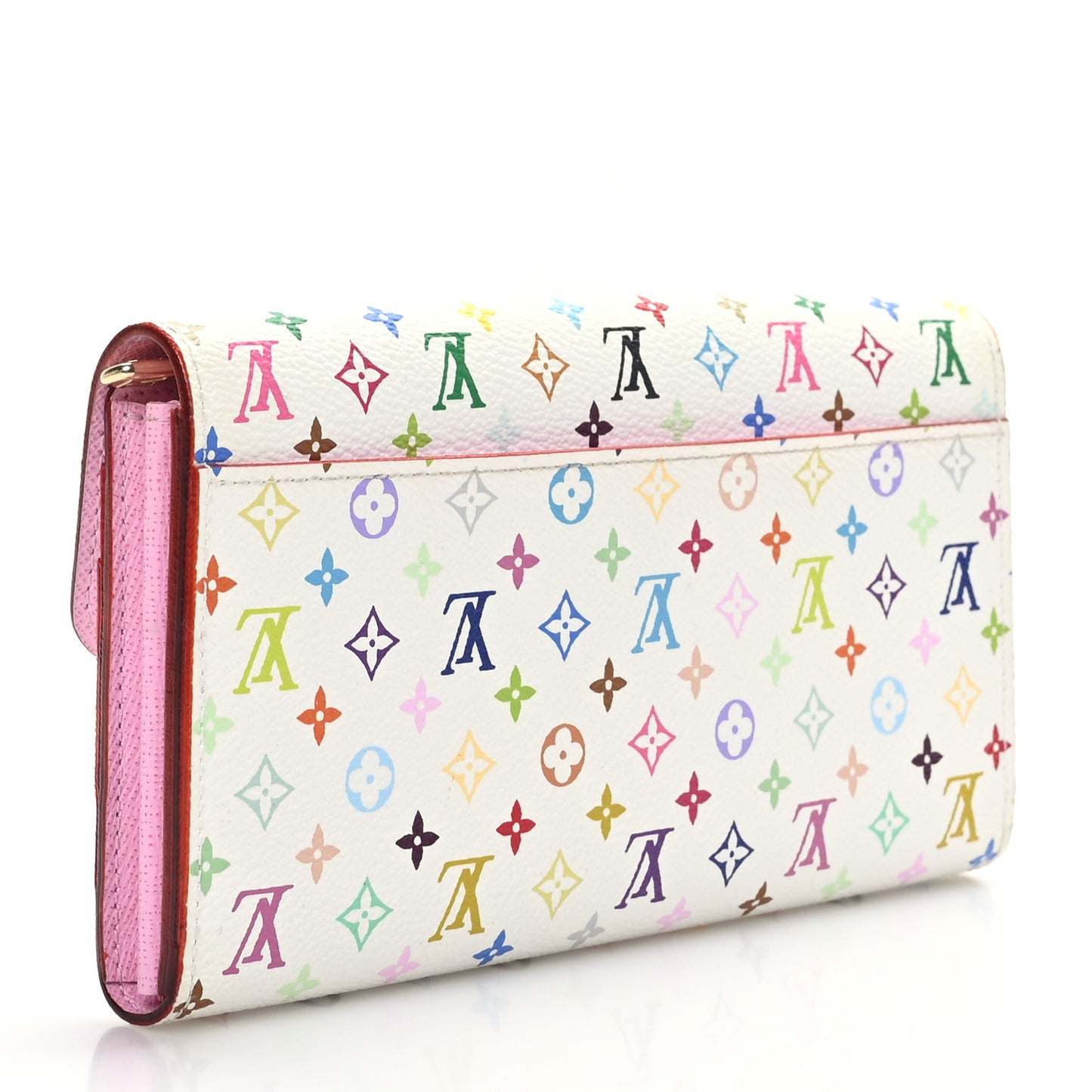 Monogram Multicolor Sarah Wallet NM White Litchi