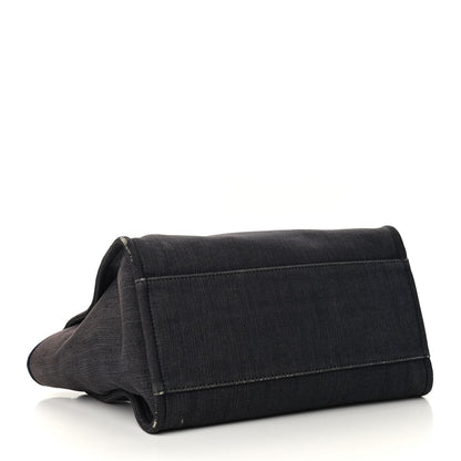 Chanel Denim Large Deauville Tote Dark Blue 4 of 15