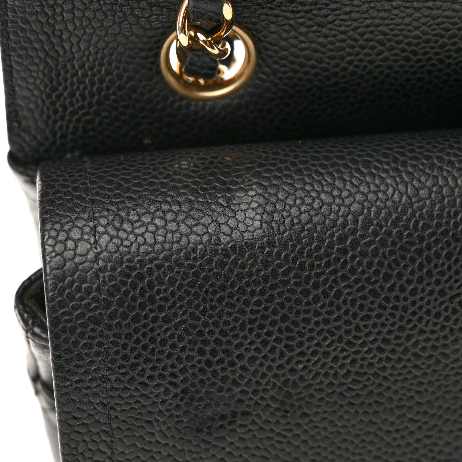 Chanel Caviar Quilted Medium Double Flap Black 13 of 14
