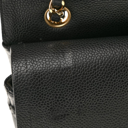 Chanel Caviar Quilted Medium Double Flap Black 13 of 14