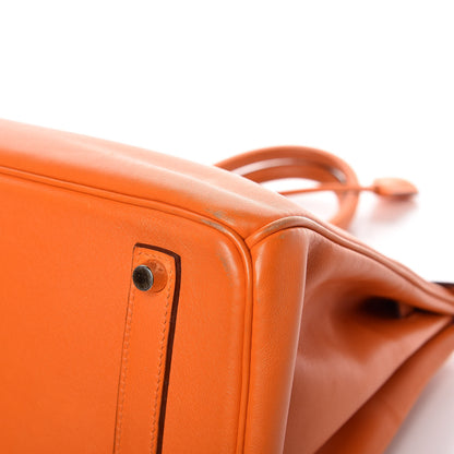 Hermes Swift Horseshoe Birkin 35 Orange 36 of 40