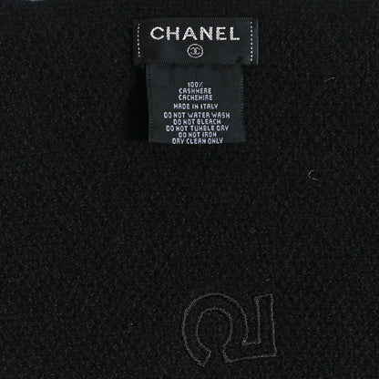 Chanel Cashmere Lucky Charms Scarf Black 3 of 3