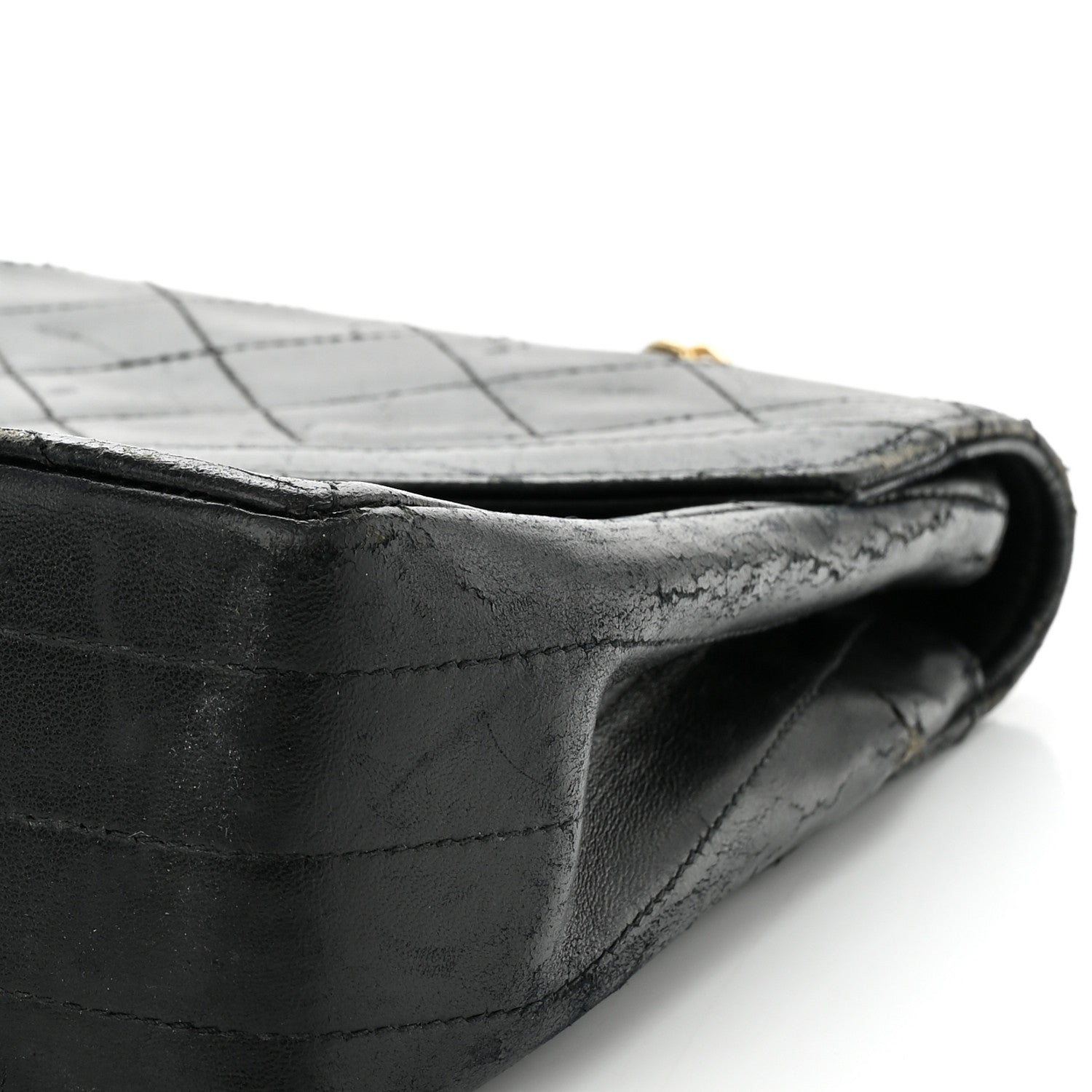 Chanel Lambskin Quilted Medium Single Flap Black 12 of 16