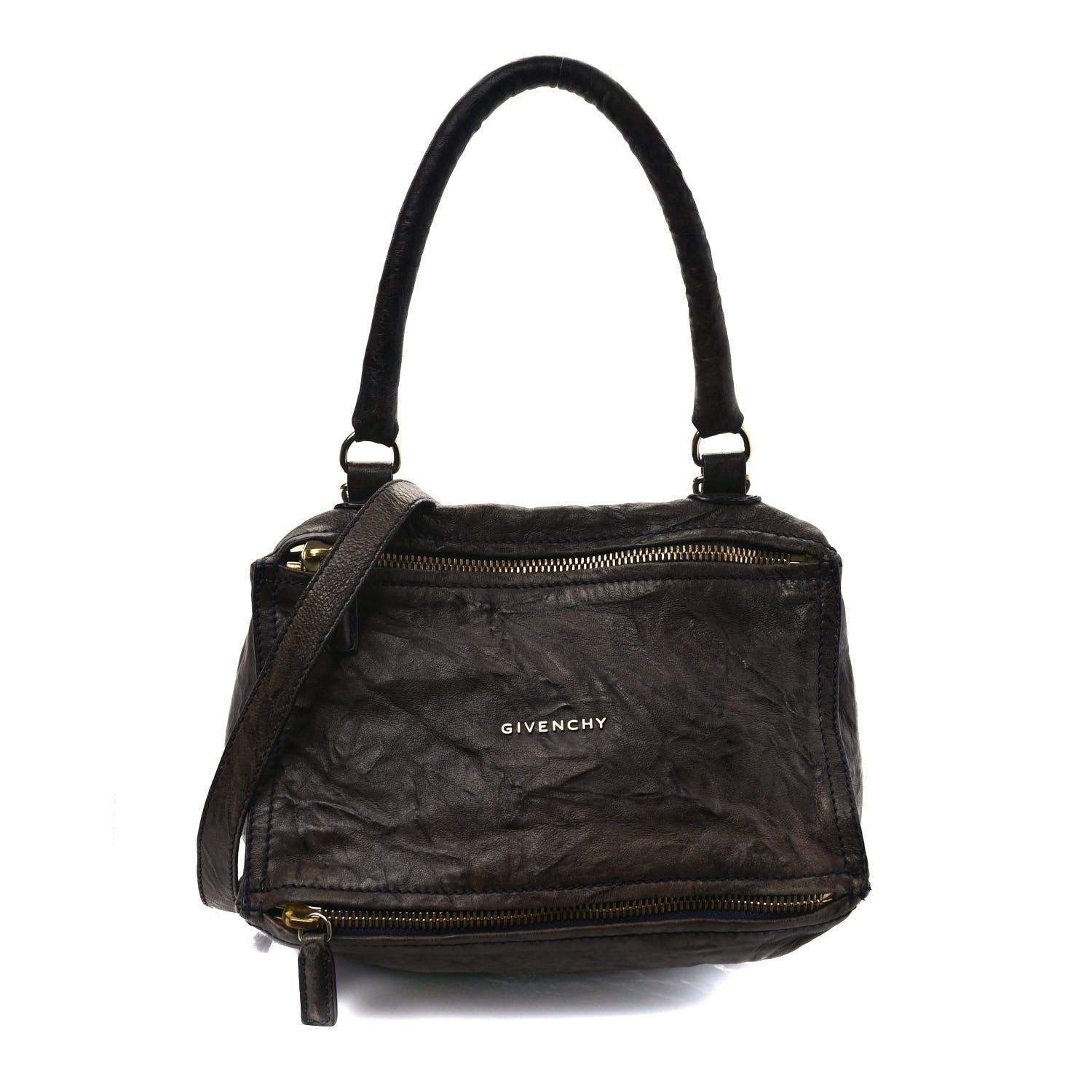 Givenchy Tumbled Sheepskin Small Pandora Charcoal 1 of 11
