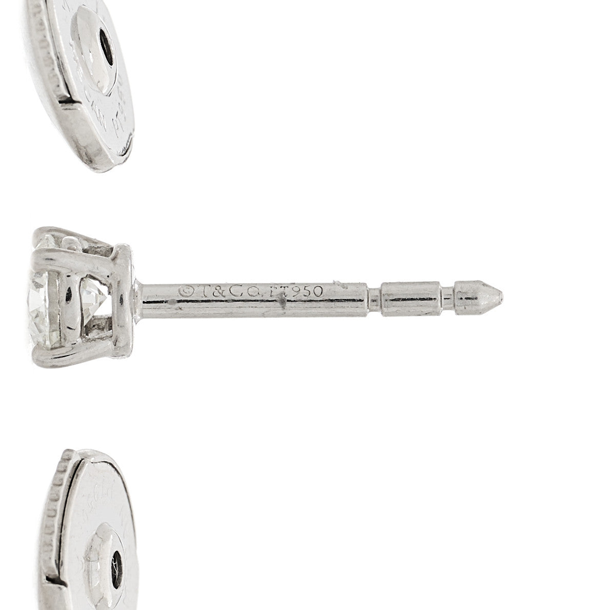 Platinum Diamond .40ctw Solitaire Earrings