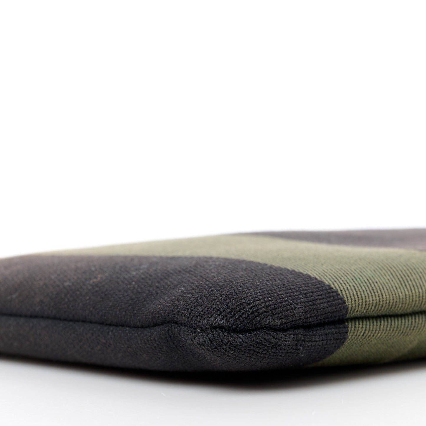 Classic Cotton Canvas Monogram Pouch Black