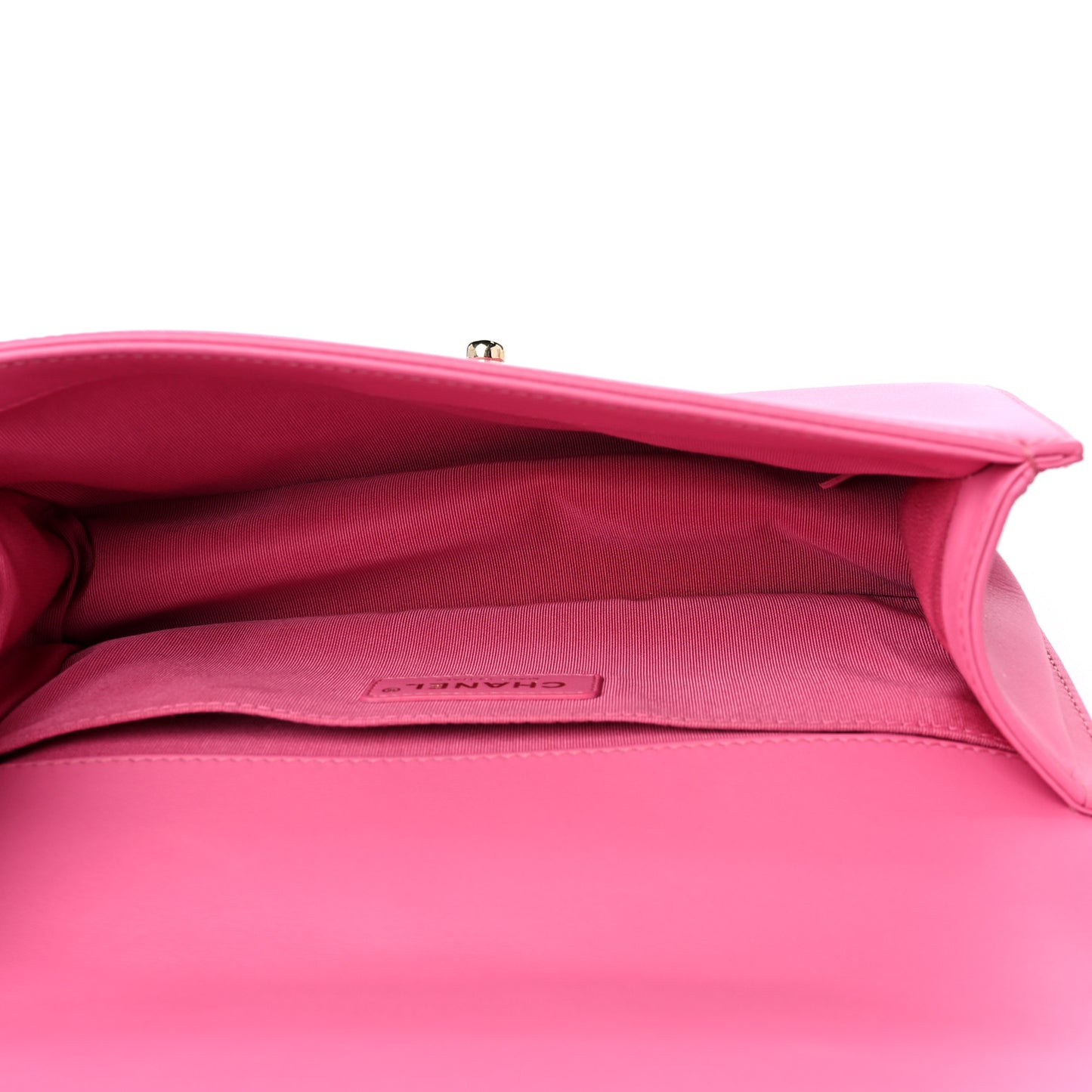 Calfskin Quilted Medium Boy Flap Pink
