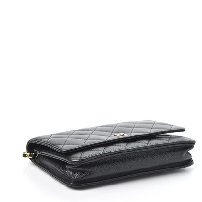 Chanel Caviar Quilted Wallet On Chain WOC Black 3 of 9
