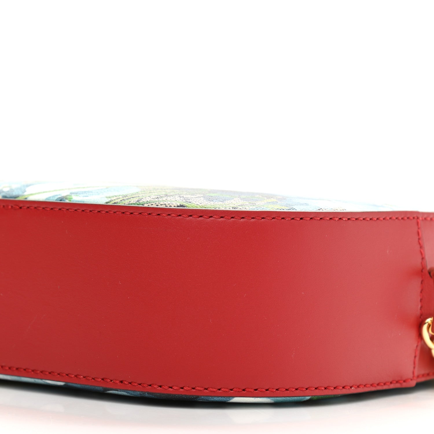 Gucci GG Supreme Monogram Blooms Mini Chain Shoulder Bag Beige Blue Navy Hibiscus Red 9 of 9