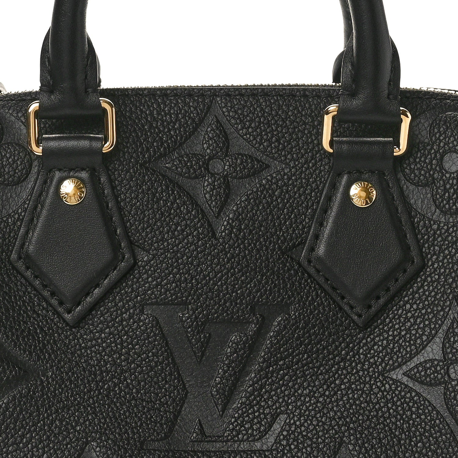 Louis Vuitton Empreinte Monogram Giant Speedy Bandouliere 20 Black 7 of 9