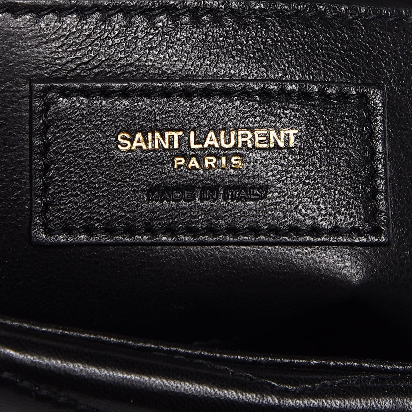 Lambskin Matelasse Chevron Monogram Small Sulpice Bag Black