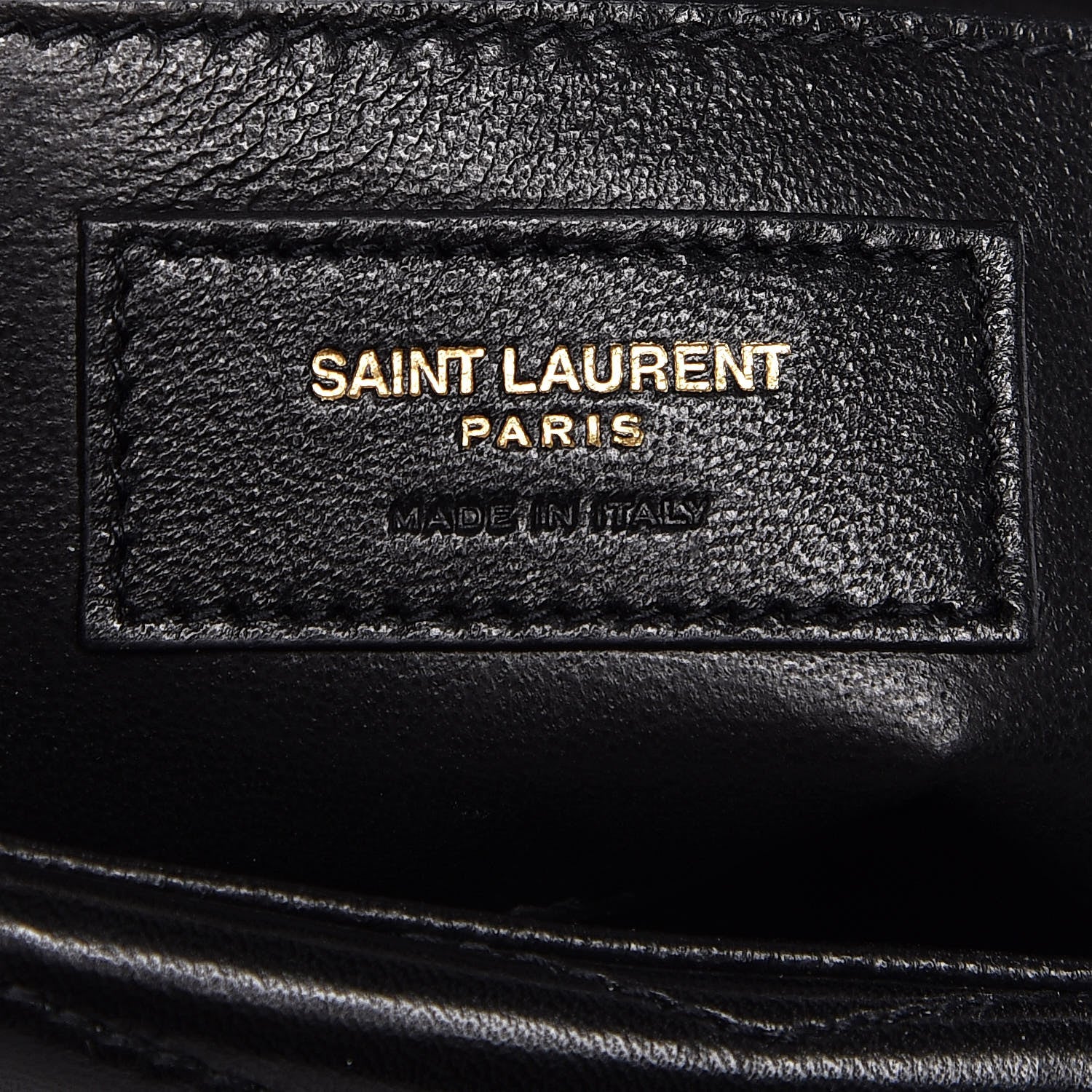 Saint Laurent Lambskin Matelasse Chevron Monogram Small Sulpice Bag Black 6 of 10