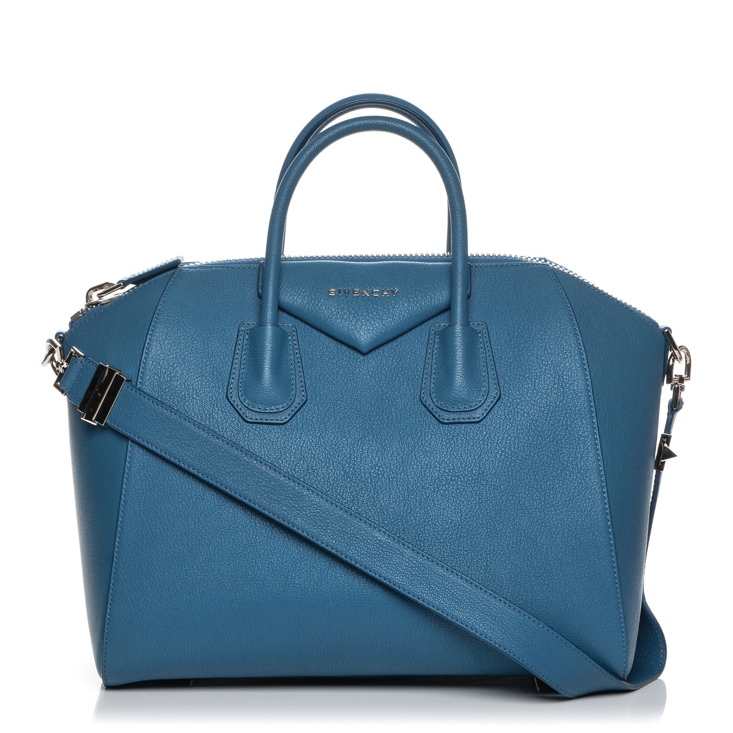 Givenchy Sugar Goatskin Medium Antigona Mineral Blue 1 of 7