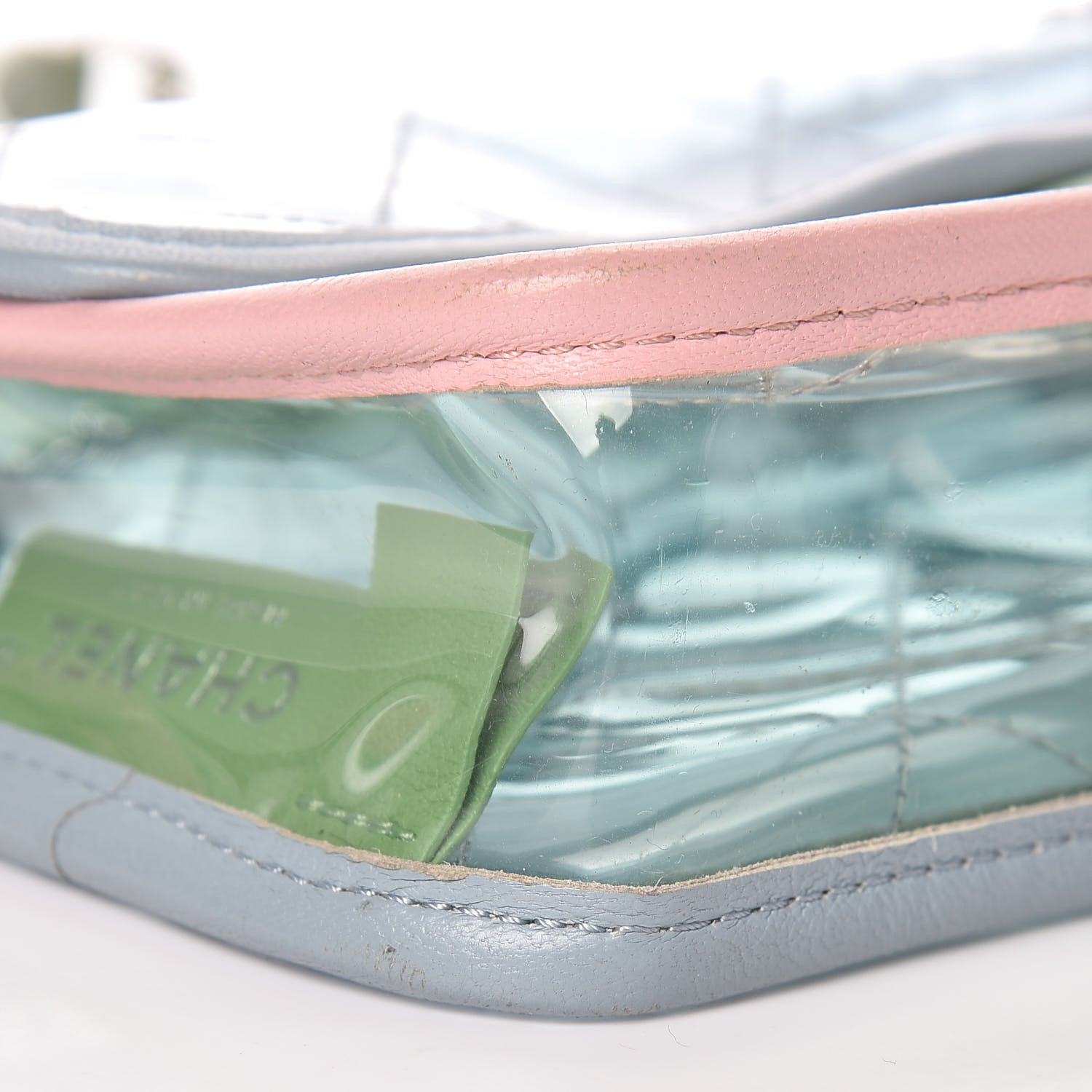 Chanel Lambskin PVC Quilted Mini Coco Splash Flap Blue Green 5 of 15