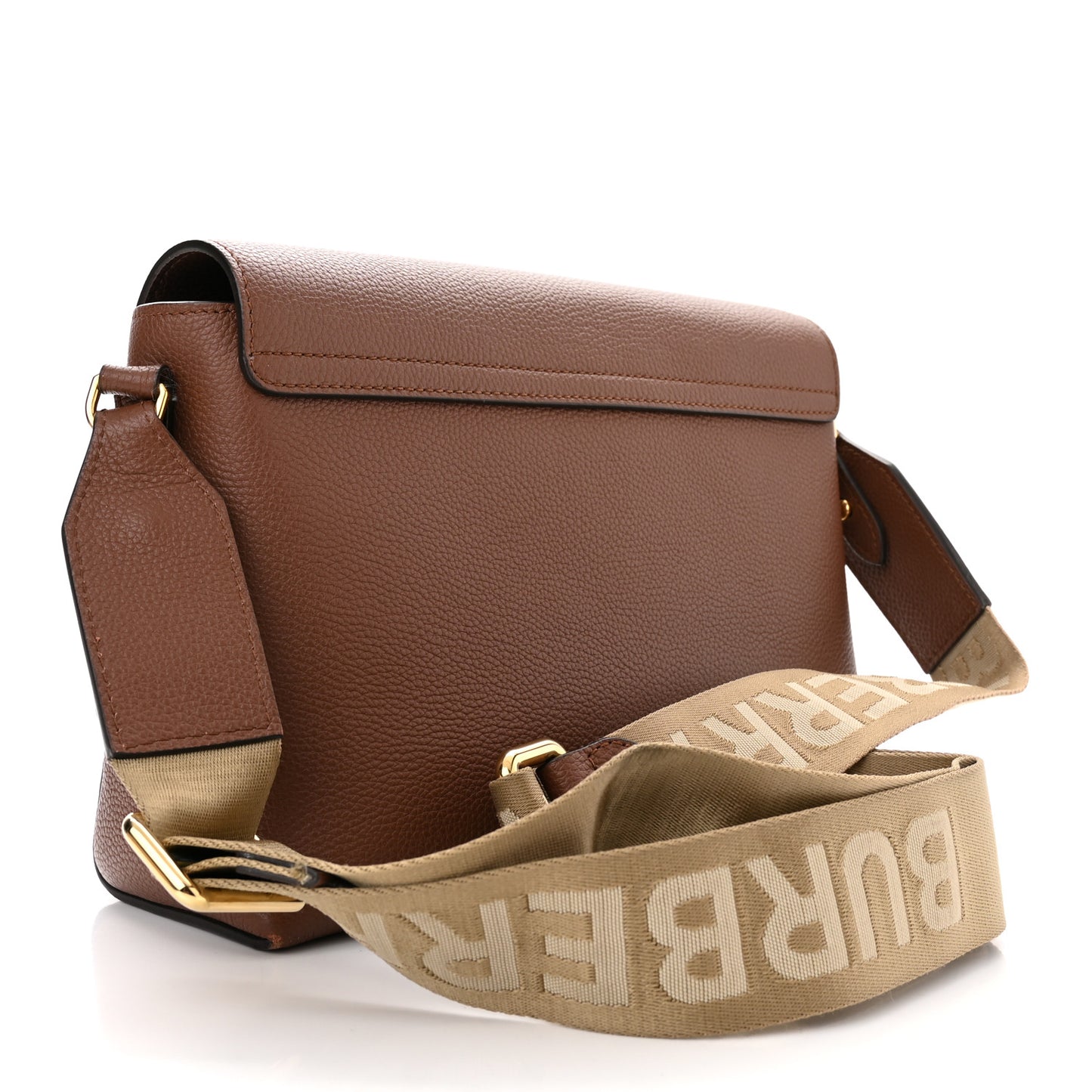 Calfskin Vintage Check Note Crossbody Bag Tan