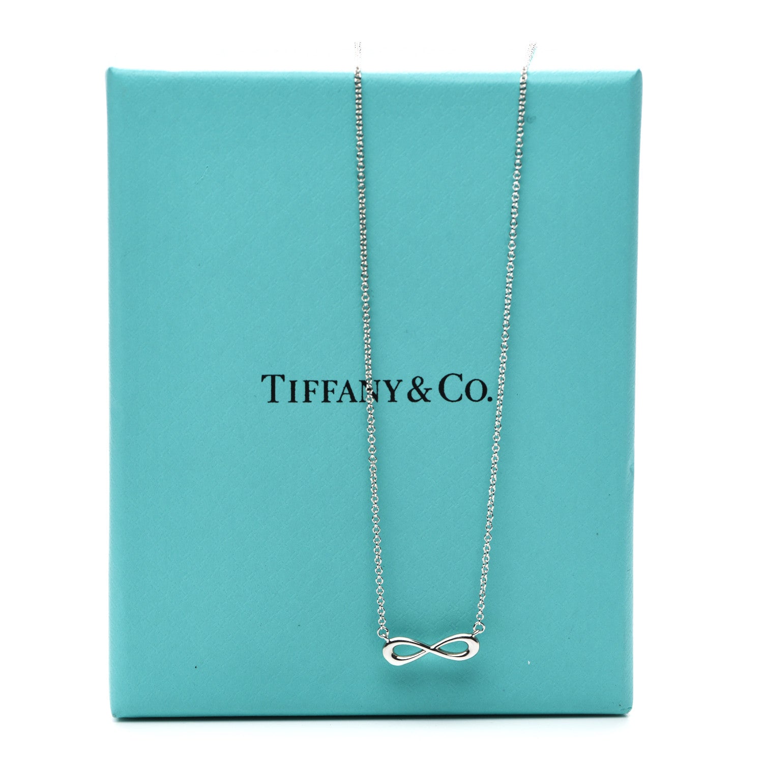 Tiffany Sterling Silver Mini Infinity Pendant Necklace 6 of 6