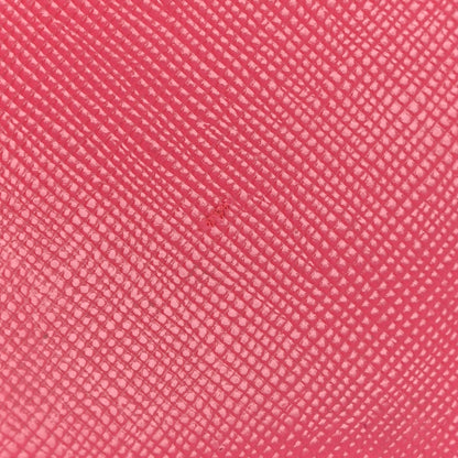 Prada Saffiano Metal Zip Around Wallet Peonia 10 of 11
