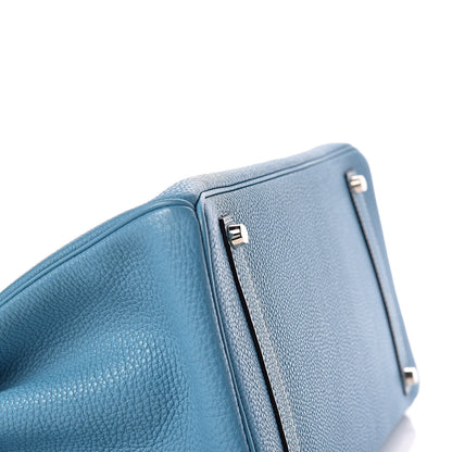 Hermes Togo Birkin 35 Blue Jean 10 of 32