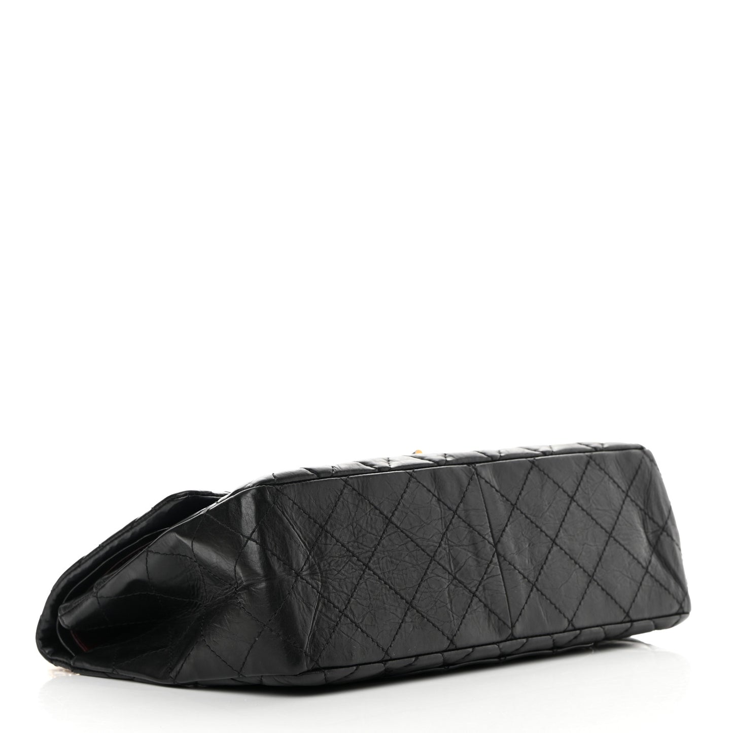 Aged Calfskin Quilted 2.55 Reissue 227 Flap Black