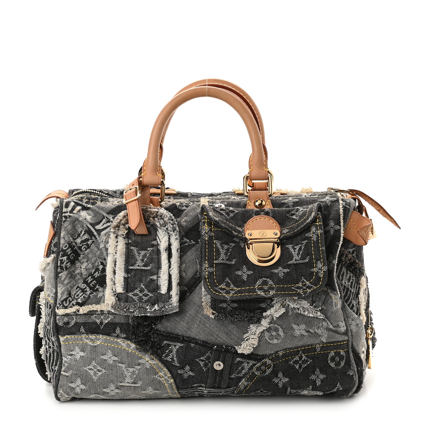 Denim Patchwork Speedy 30 Blue
