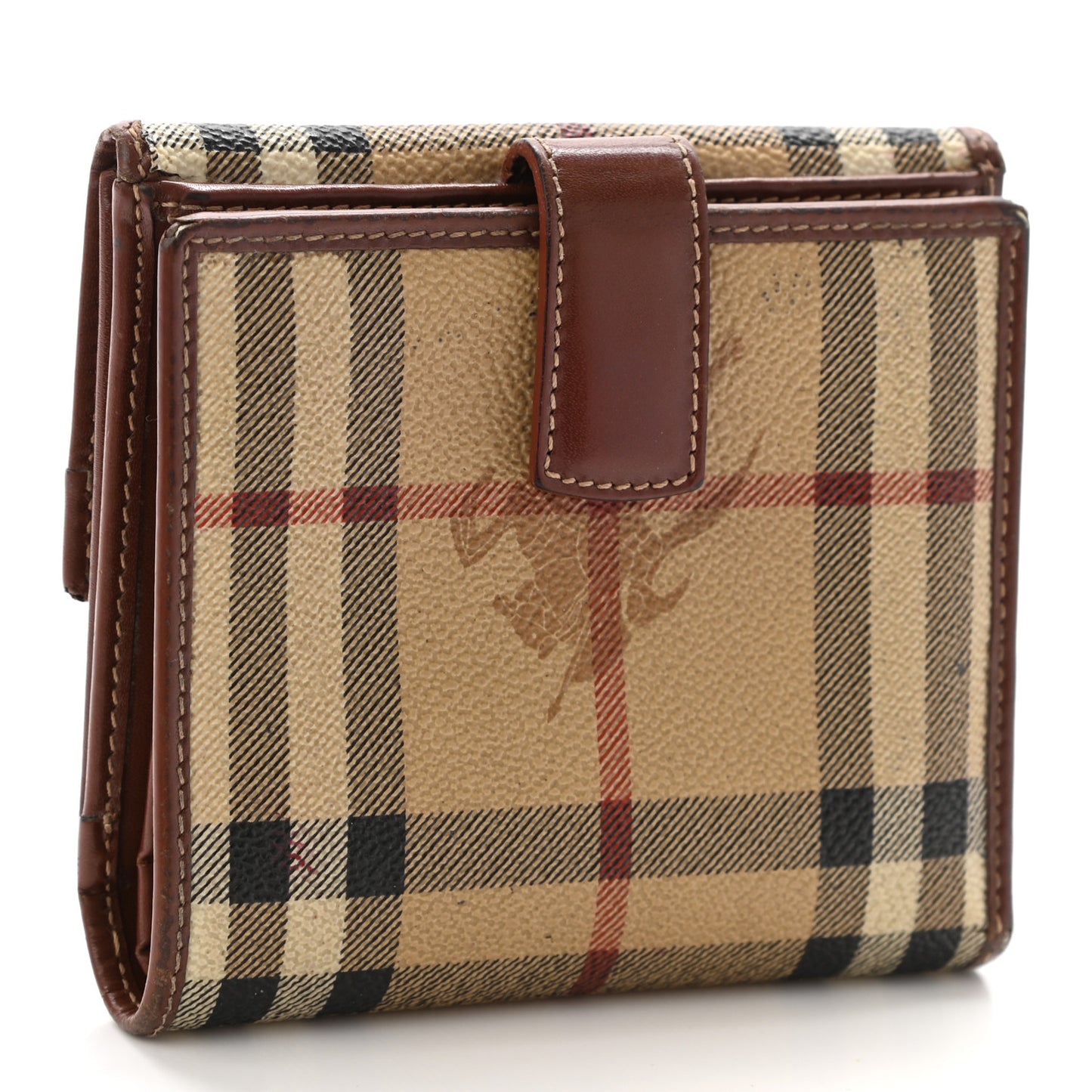 Haymarket Check Compact Wallet Brown
