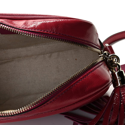 Gucci Soft Patent Small Soho Disco Bag Bright Bougainvillea 9 of 12