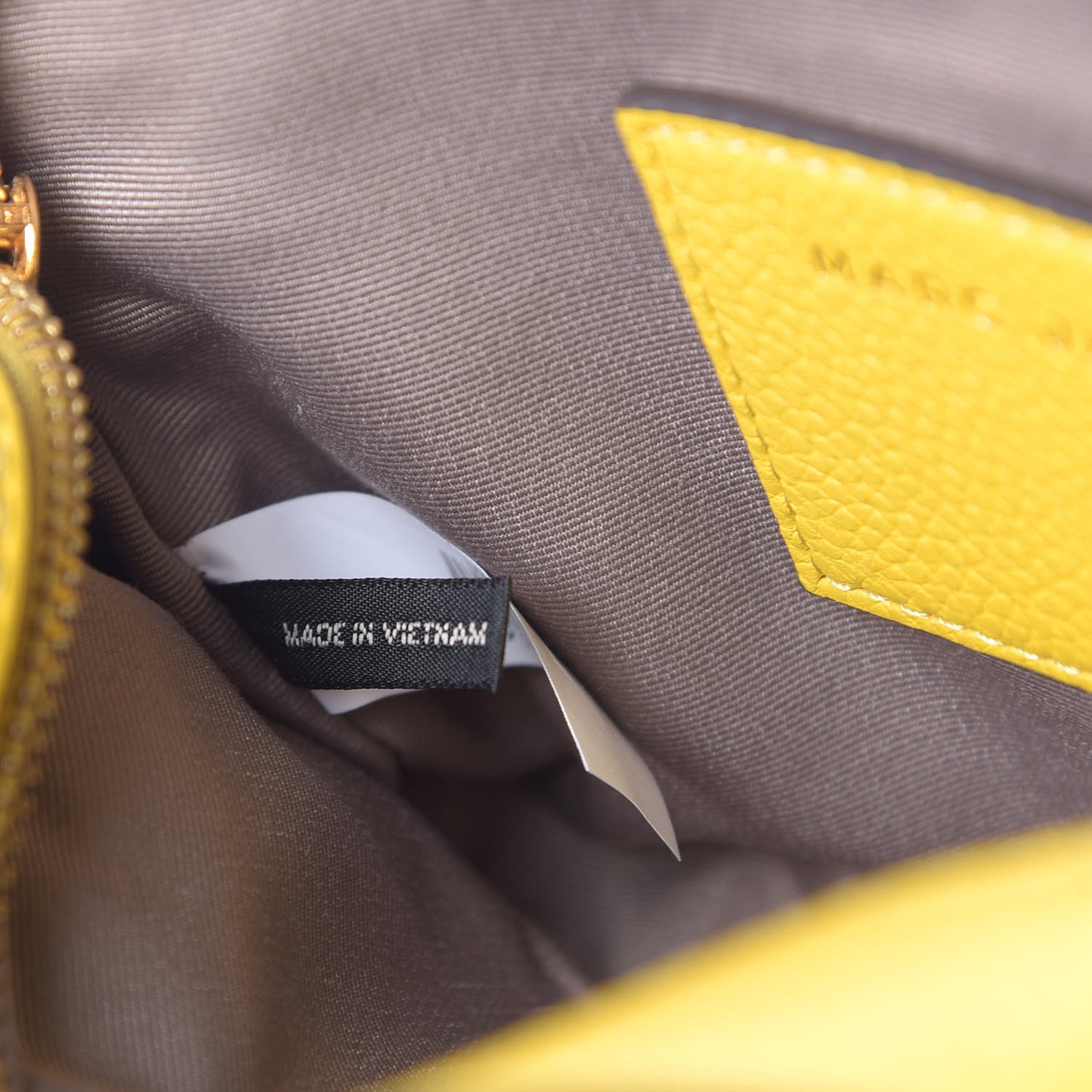 Calfskin Shutter Camera Crossbody Bag Sunshine Yellow