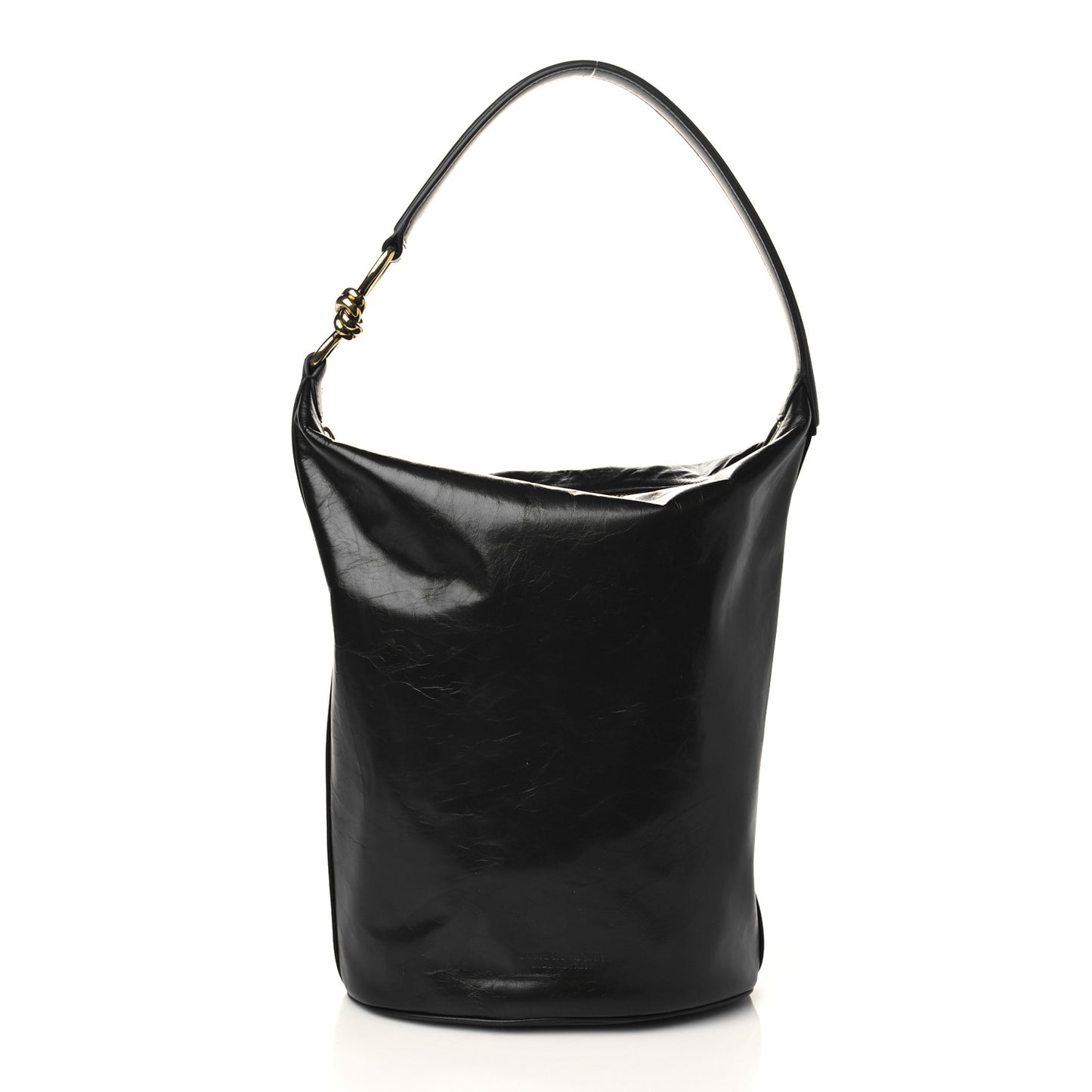 Calfskin Knot Hobo Black