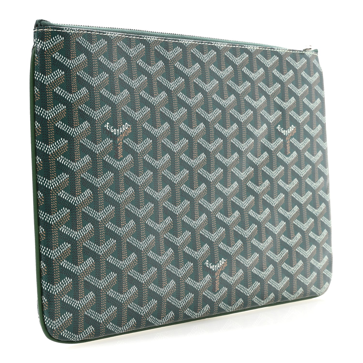 Goyard Goyardine Senat Pochette MM Green 3 of 10