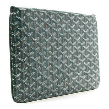 Goyard Goyardine Senat Pochette MM Green 3 of 10