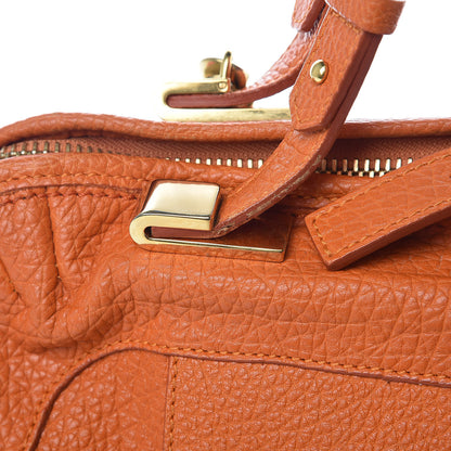 Chloe Grained Calfskin Brooke Satchel Orange 14 of 17
