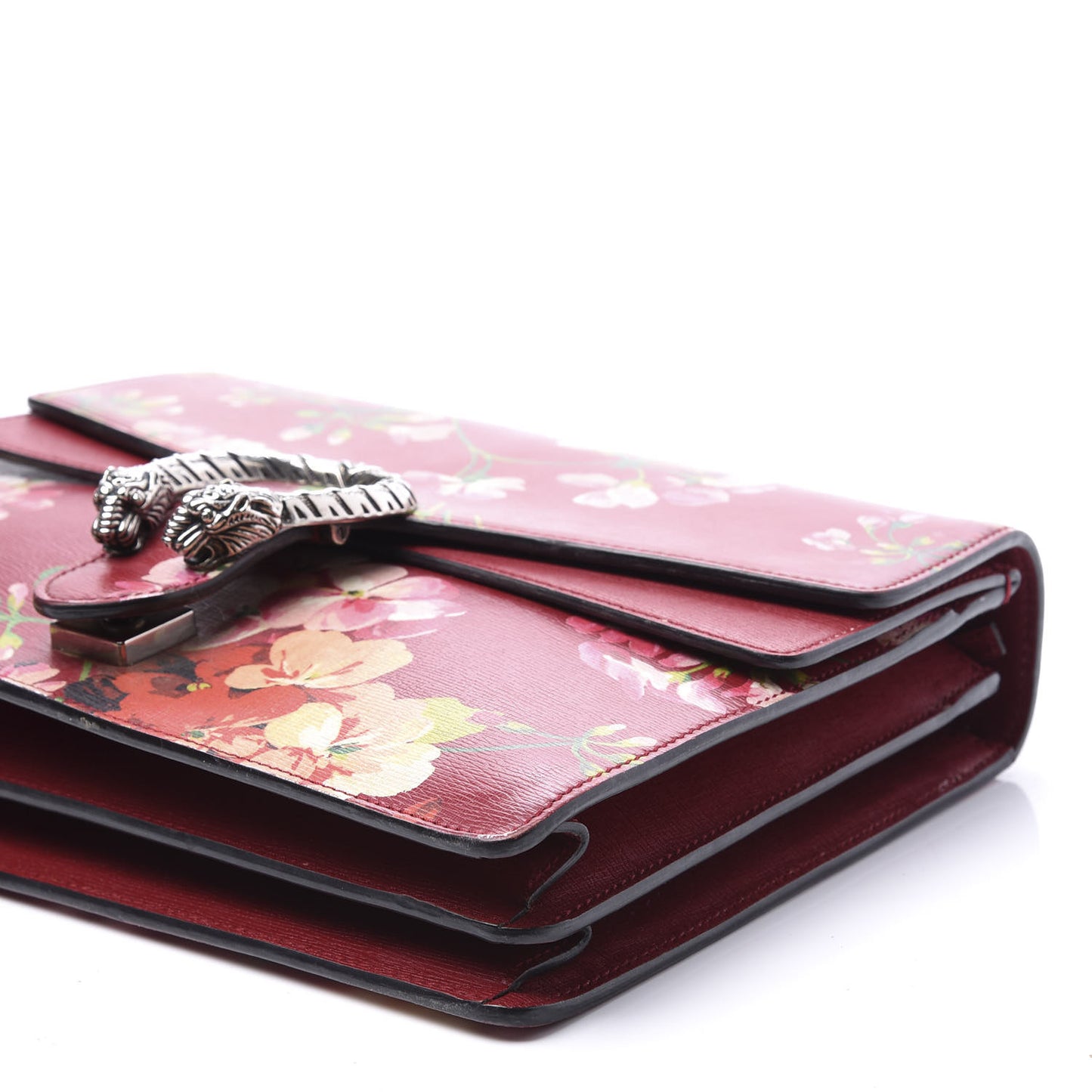 Calfskin Blooms Print Medium Dionysus Shoulder Bag Romantic Cherry Multicolor