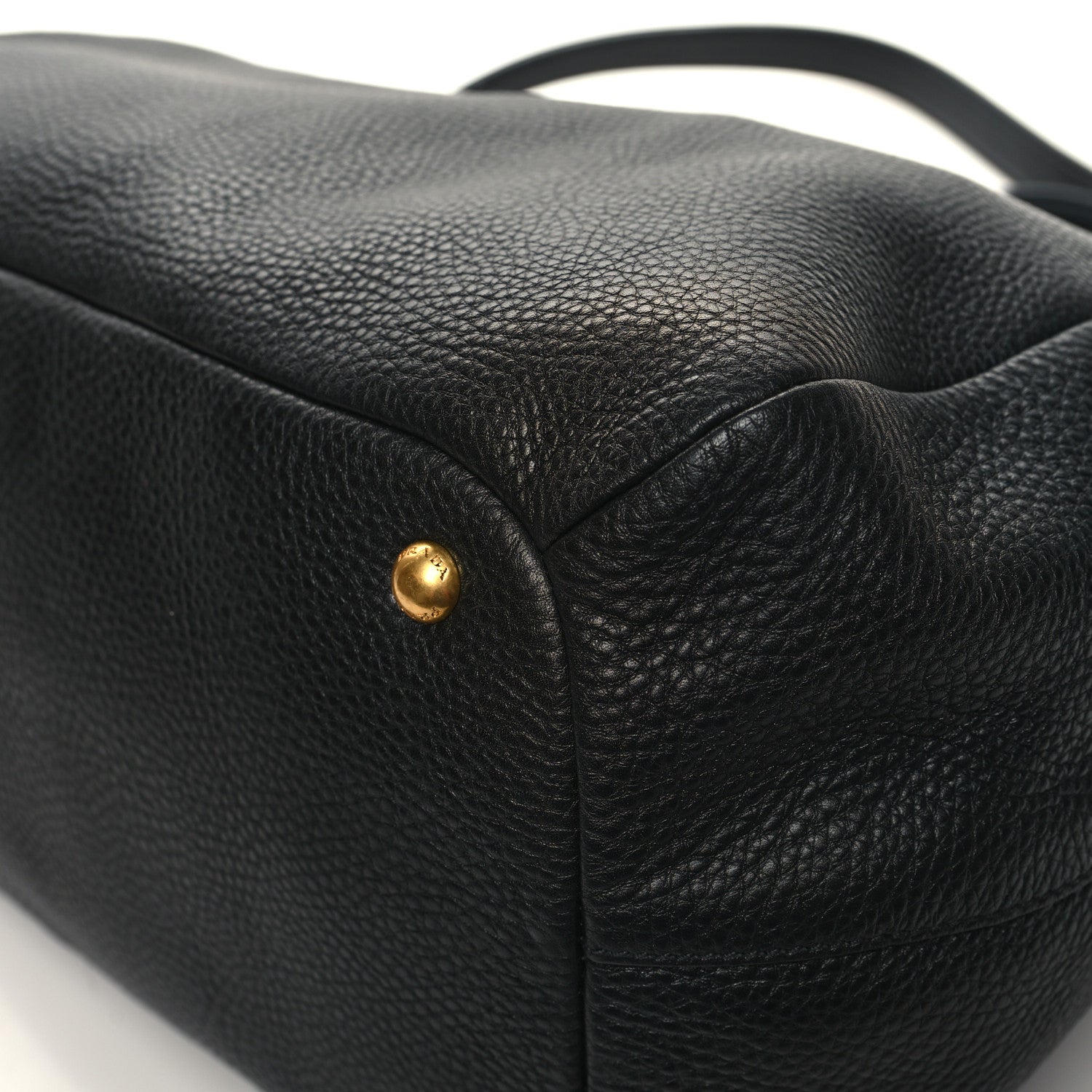 Prada Vitello Daino Tote Black 9 of 11