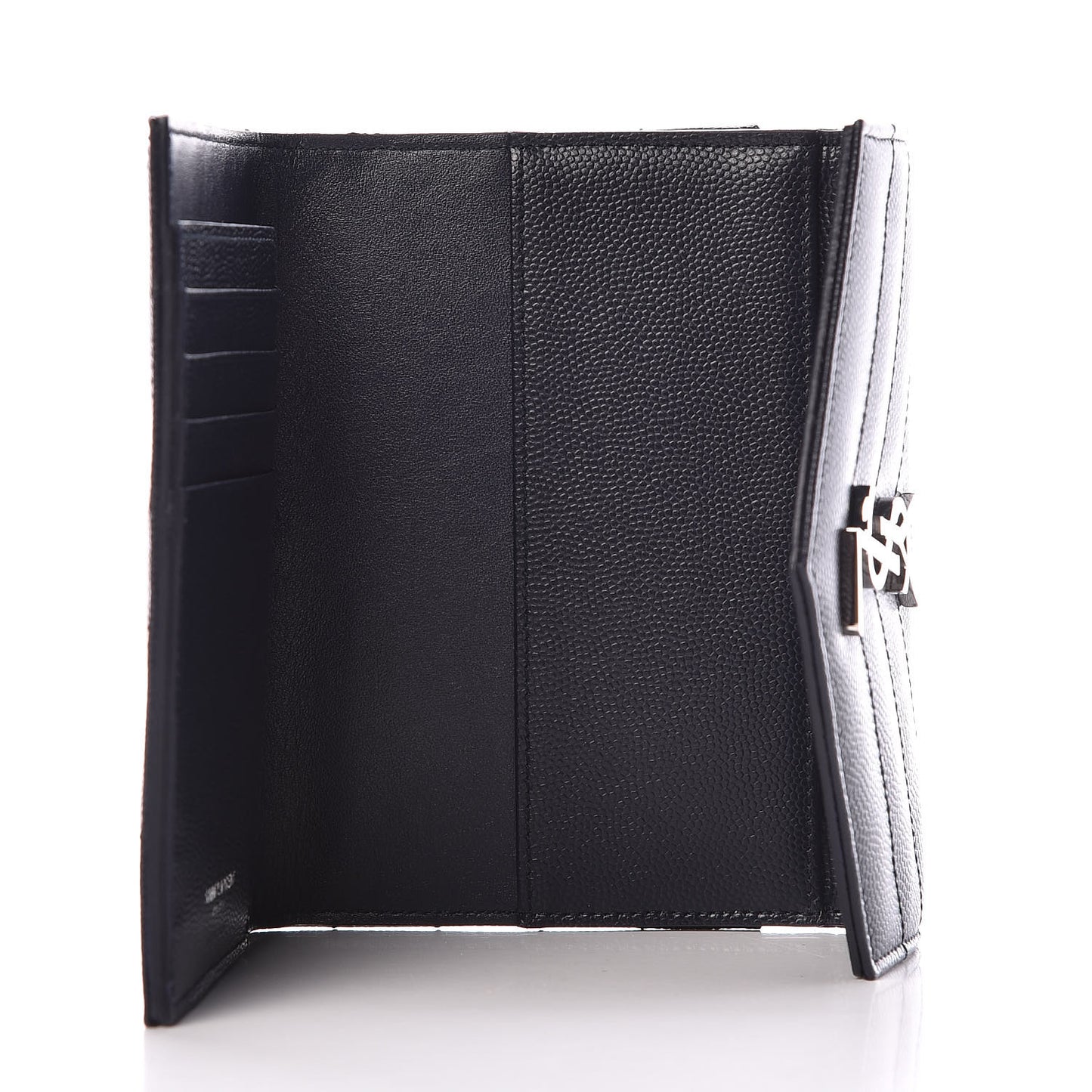 Grain De Poudre Matelasse Chevron Small Monogram Passport Case Deep Marine