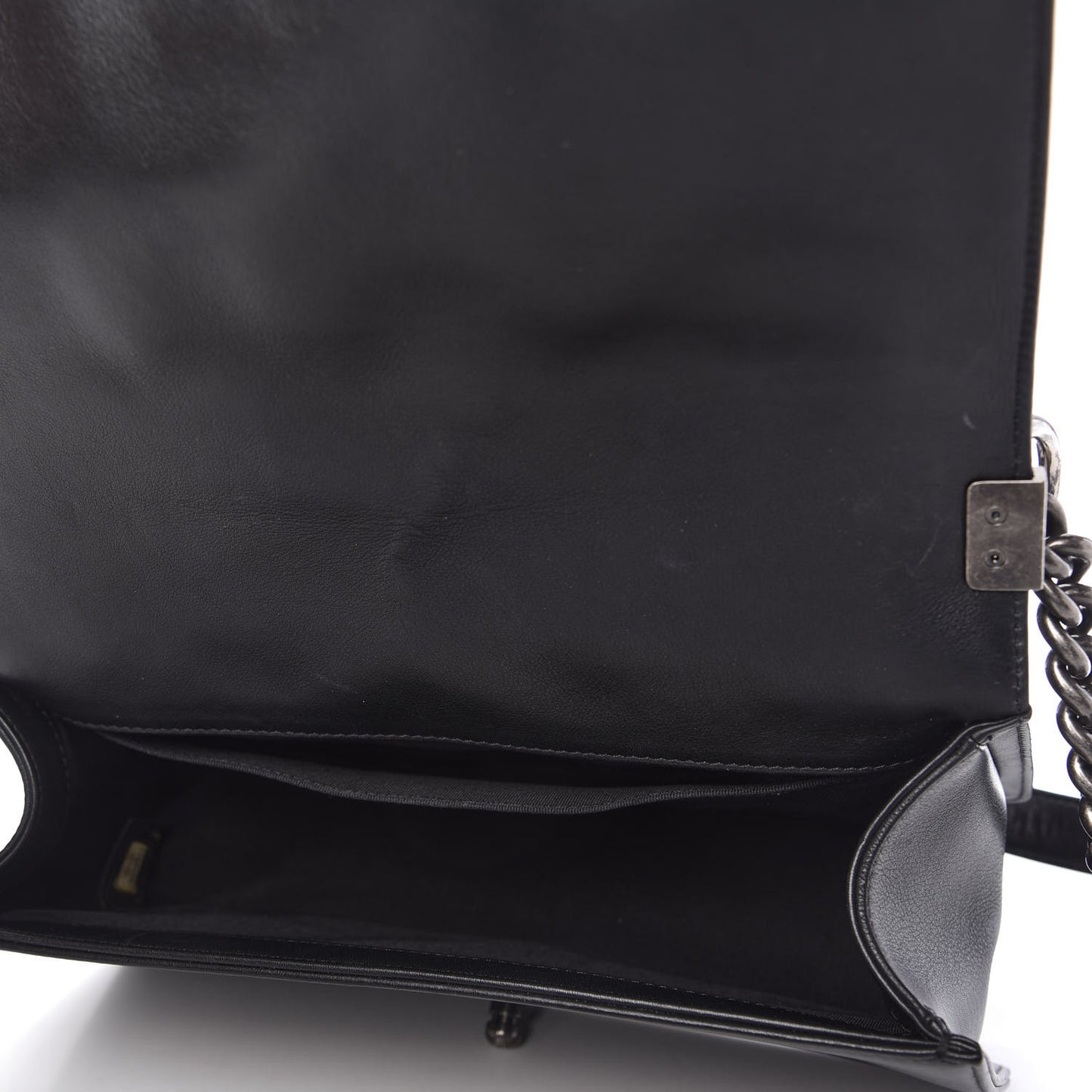 Calfskin Quilted Medium Boy Flap Black