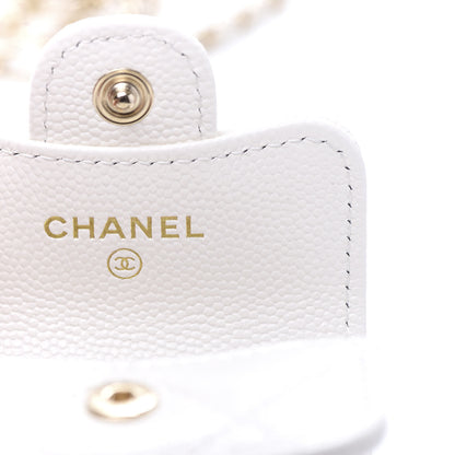 Chanel Caviar Quilted Airpods Pro Case White 5 of 10