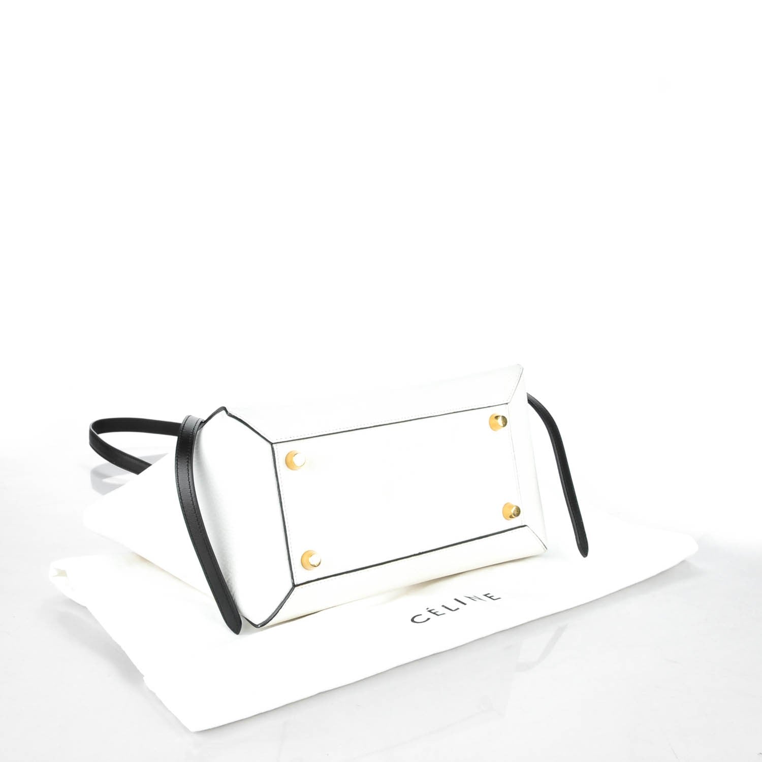 Celine Elephant Calfskin Mini Belt Bag White 4 of 8