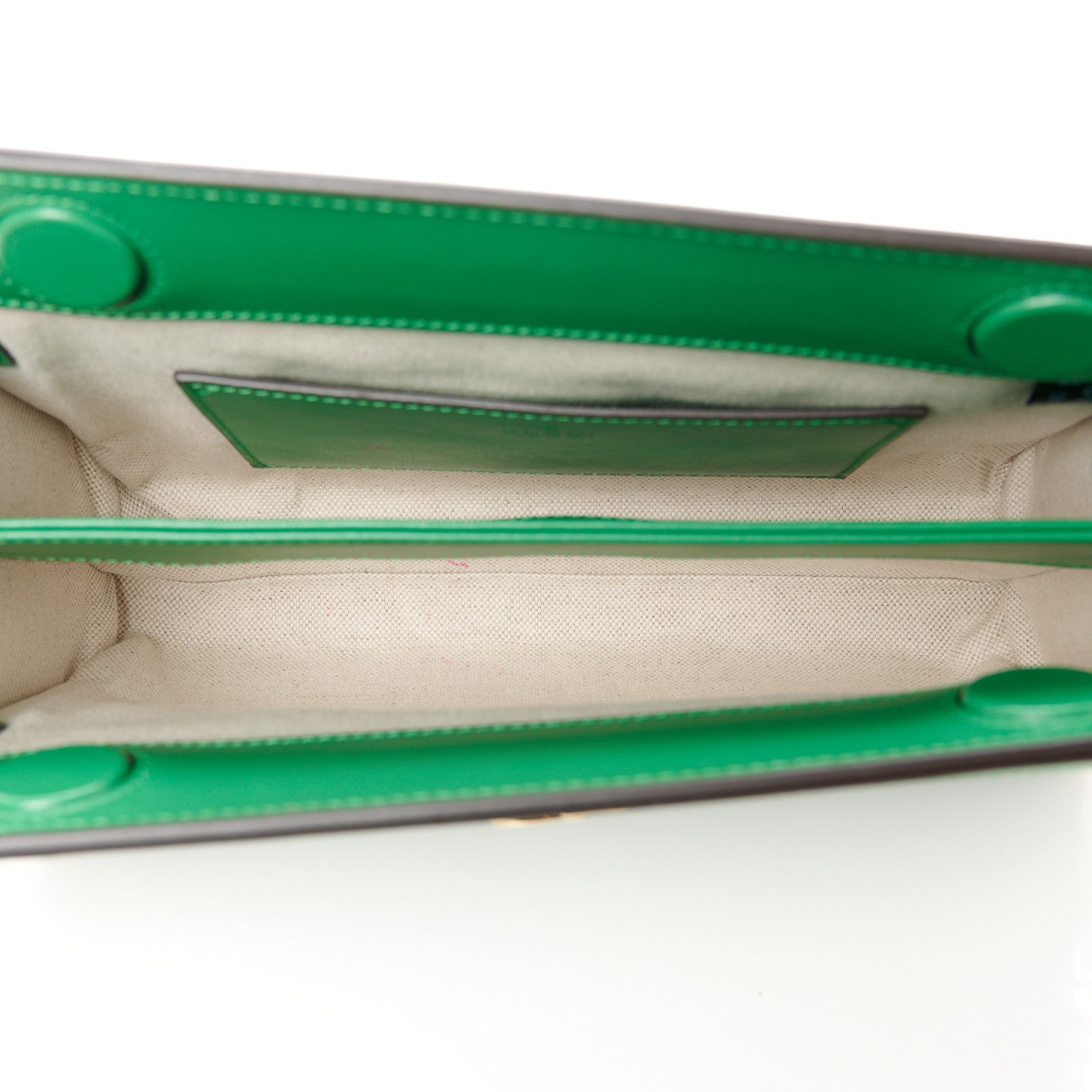 Gucci Calfskin GG Matelasse Small Slim Chain Shoulder Bag Spring Green Natural 5 of 12