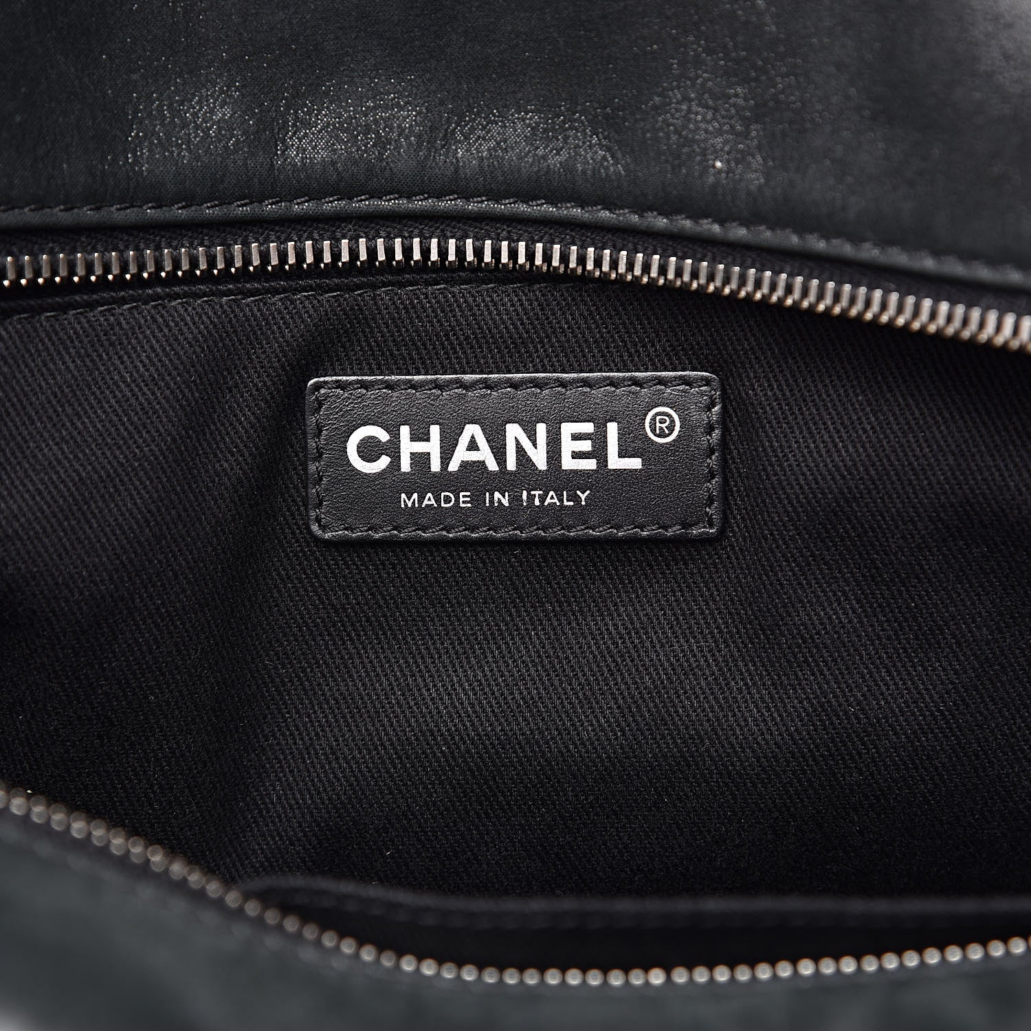 Chanel Iridescent Calfskin VIP Shopping Tote Dark Green 6 of 13