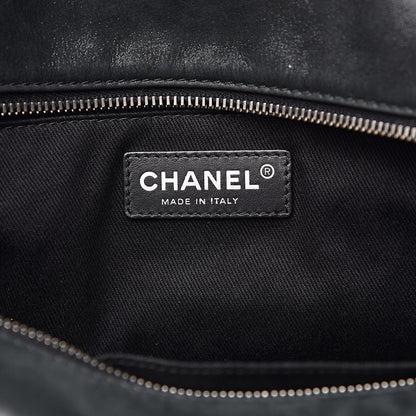 Chanel Iridescent Calfskin VIP Shopping Tote Dark Green 6 of 13