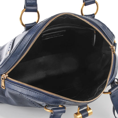 Saint Laurent Calfskin Large Muse Navy Blue 5 of 9
