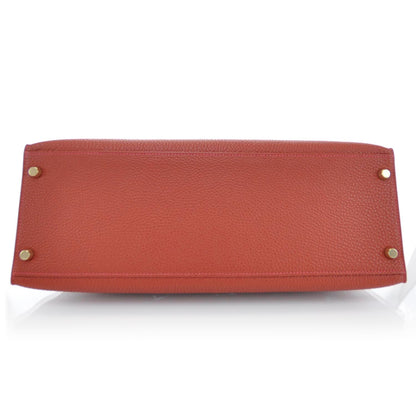 Hermes Togo Kelly Retourne 35 Vermillion 6 of 12