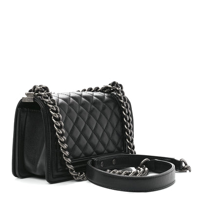 Chanel Caviar Quilted Small Boy Flap Black 3 of 11