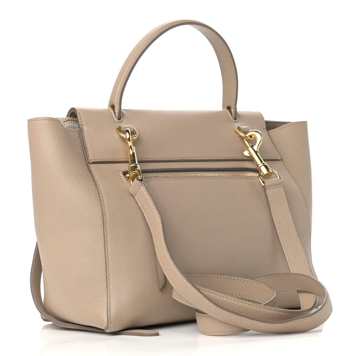 Grained Calfskin Micro Belt Bag Light Taupe