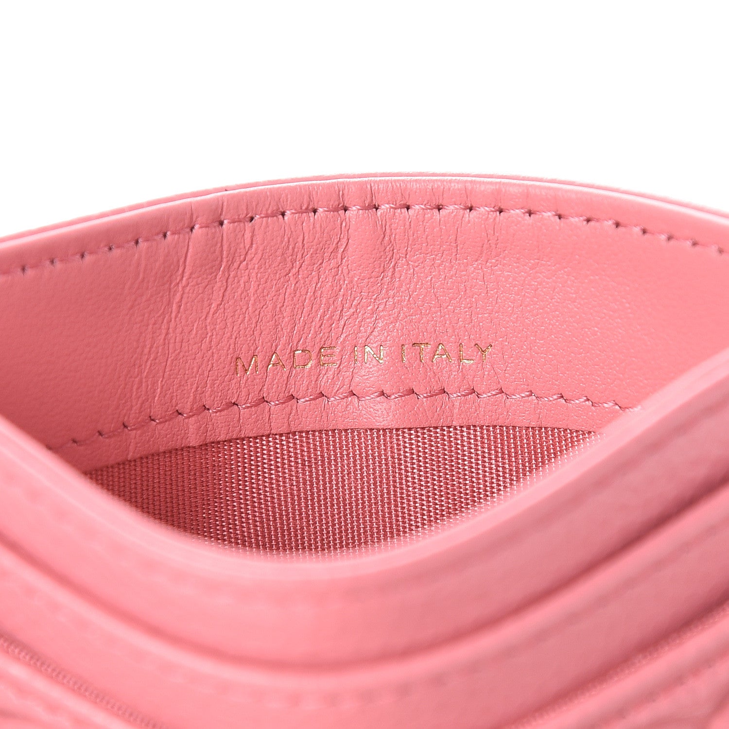 Chanel Caviar Camellia Embossed Card Holder Pink 7 of 9