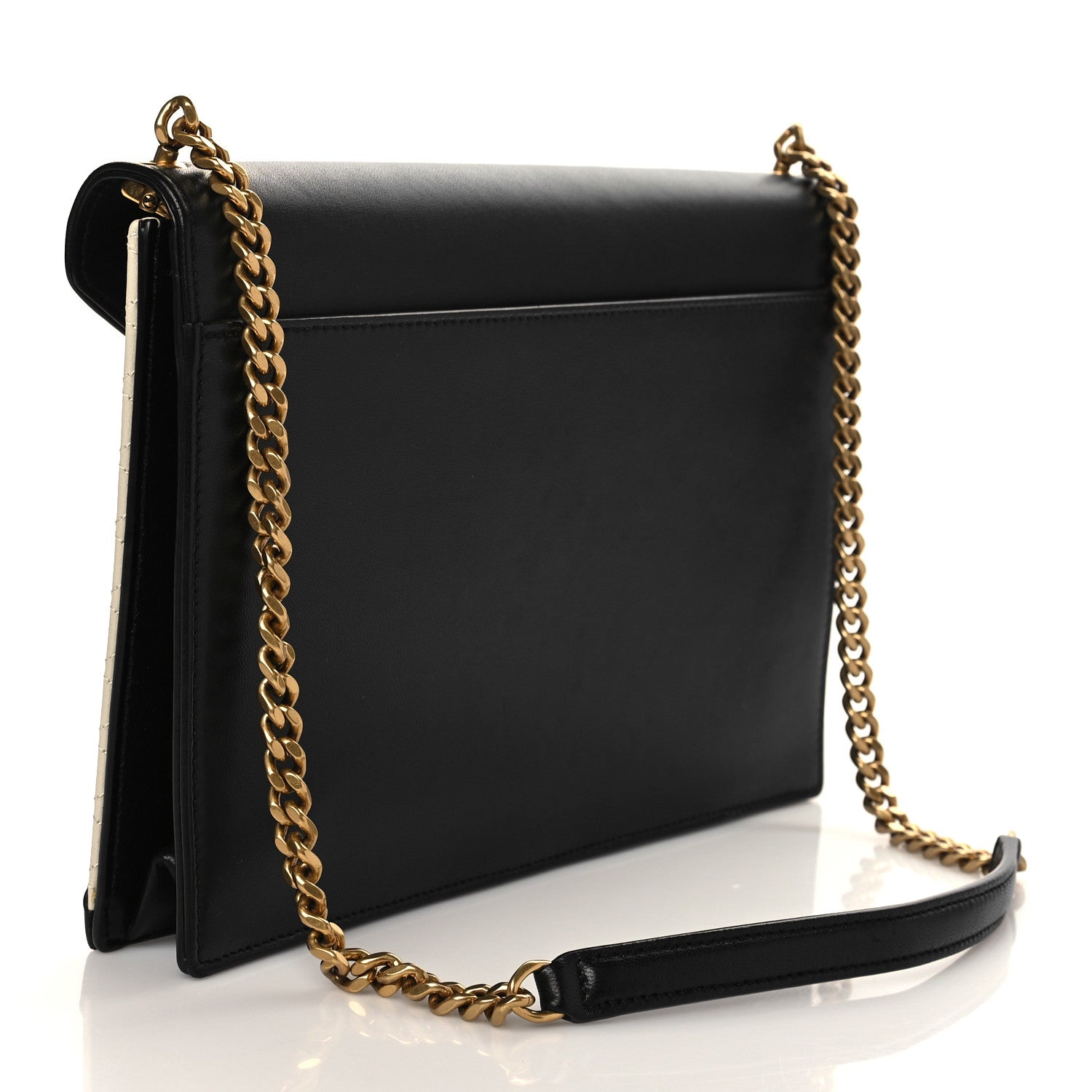 Saint Laurent Vintage Lambskin Gaby Chain Bag Black 3 of 6