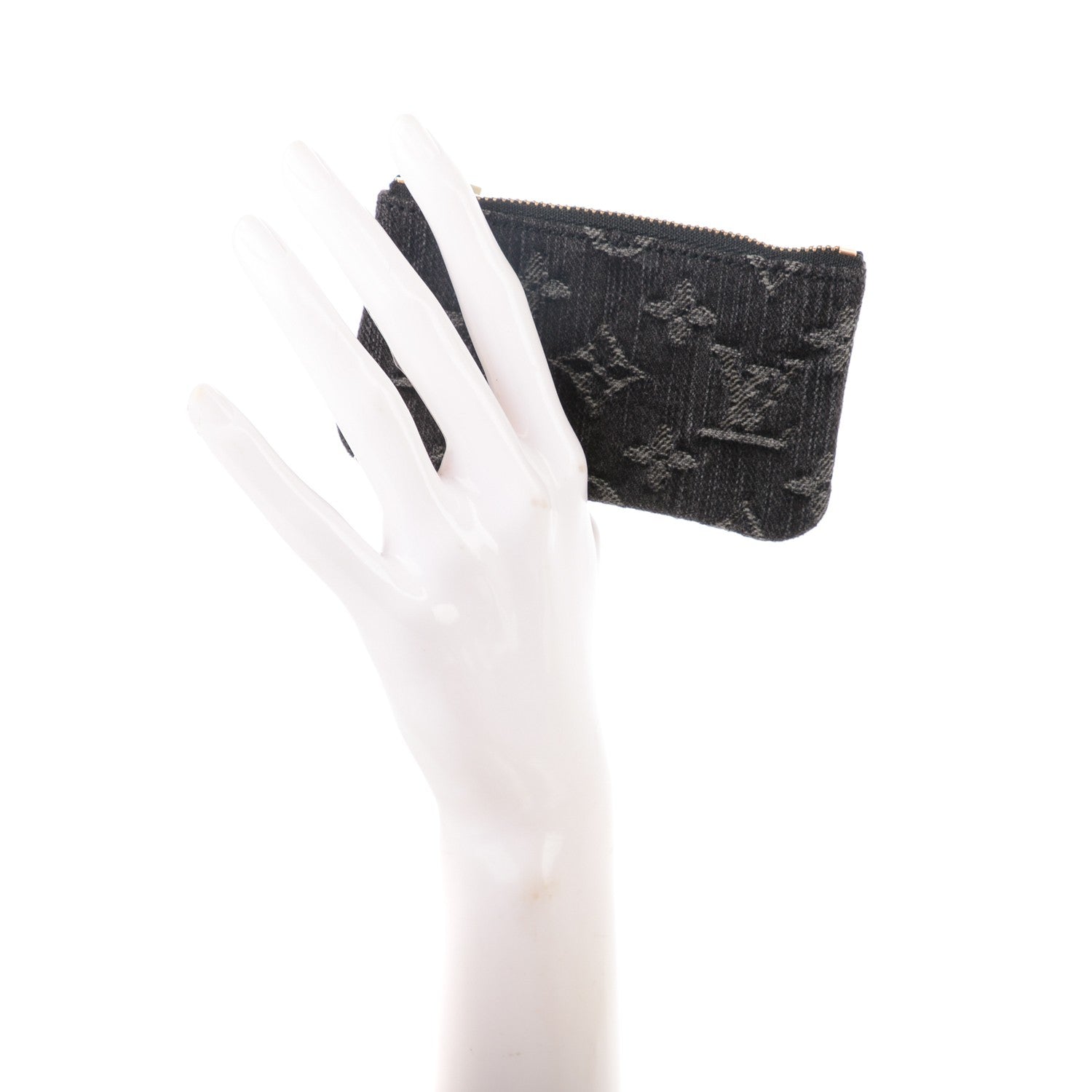 Louis Vuitton Denim Neo Key Pouch Black 2 of 7