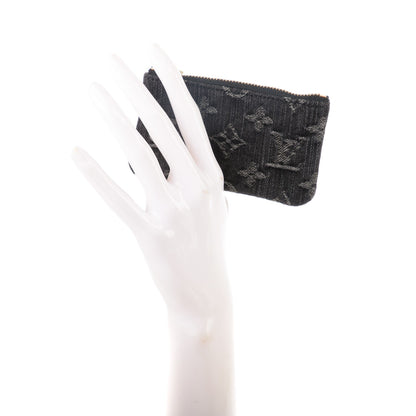 Louis Vuitton Denim Neo Key Pouch Black 2 of 7