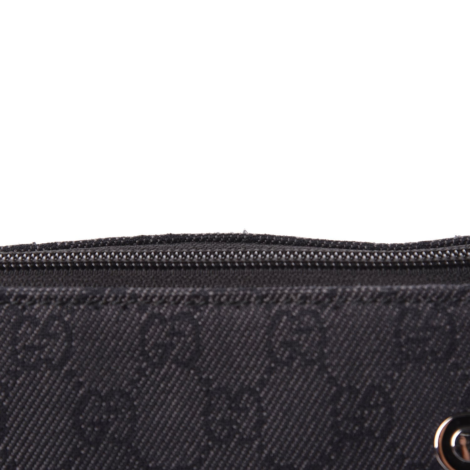 Gucci Denim Monogram Messenger Bag Black 9 of 14